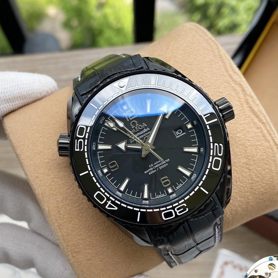 Omega Watch SEAMASTER PLANET OCEAN 600 GMT ALL BLACK CERAMIC