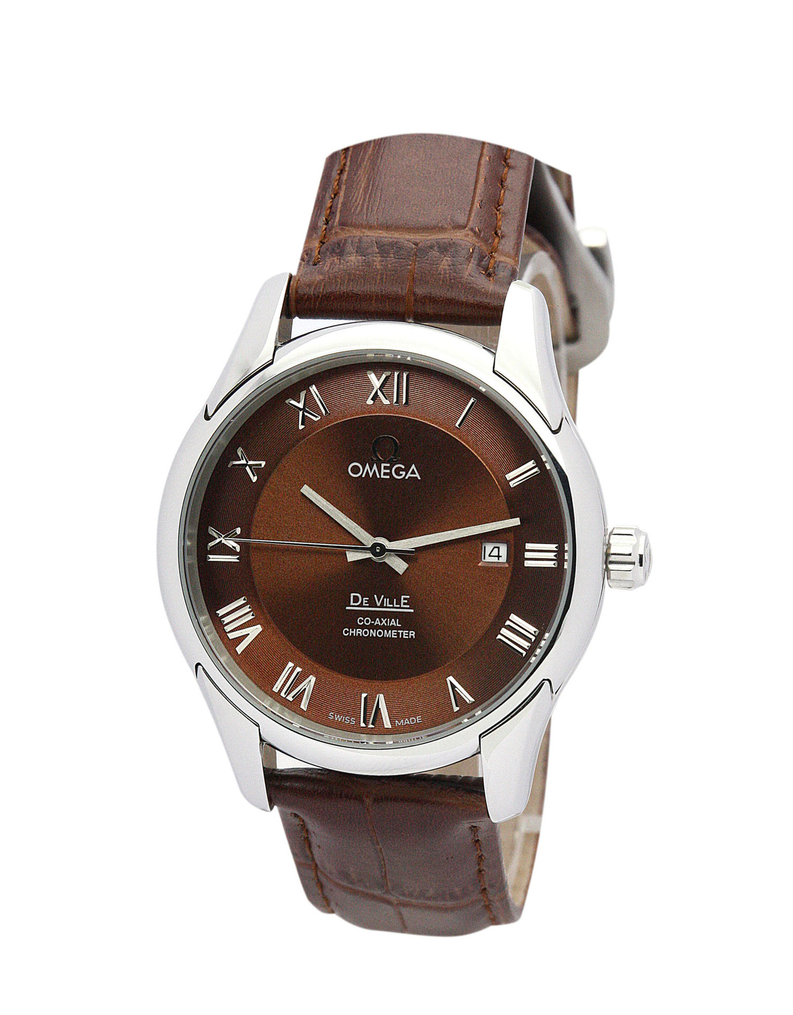 Replica Omega De Ville Hour Vision Black Dial Roman Markers 41MM