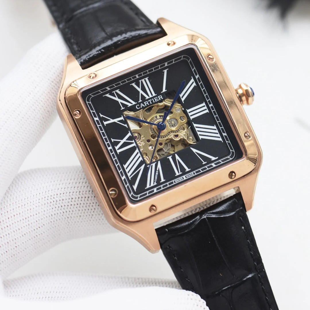 Cartier Watch Santos 44mm Automatic Calfskin Strap