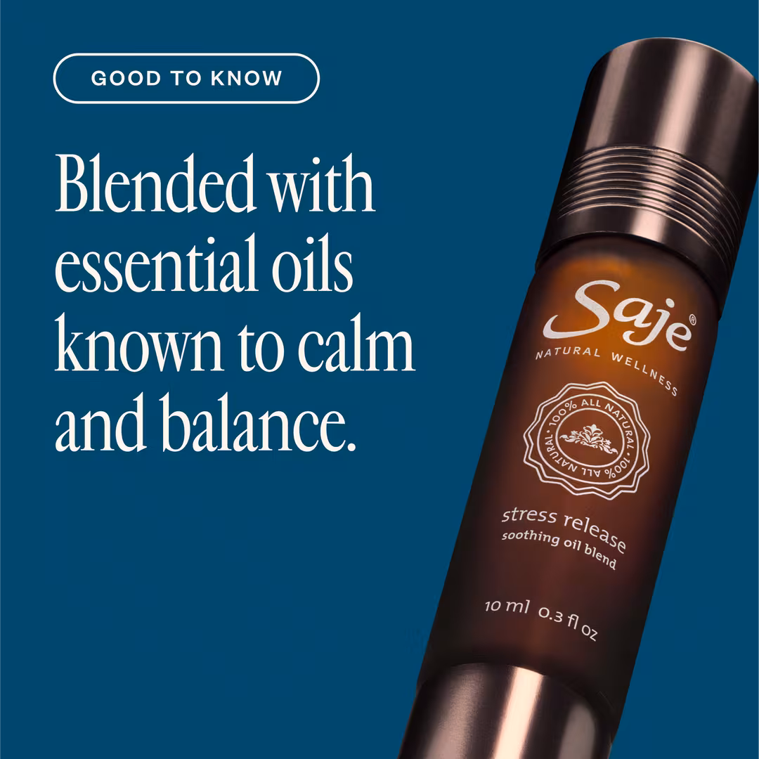 Saje Natural Wellness  Stress Release Soothing Oil Blend Roll-On