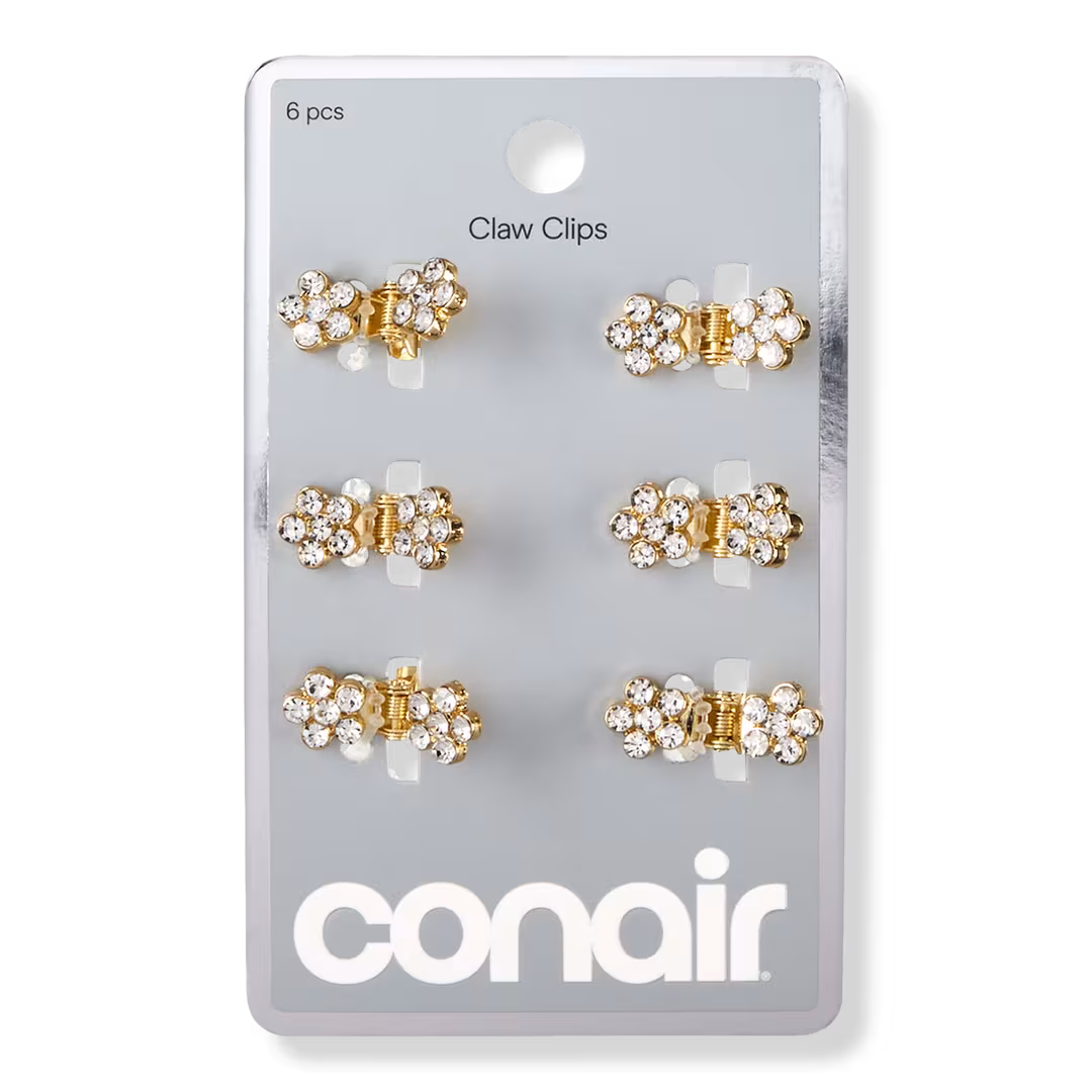Conair Accessories  Mini Crystal Claw Clip Set