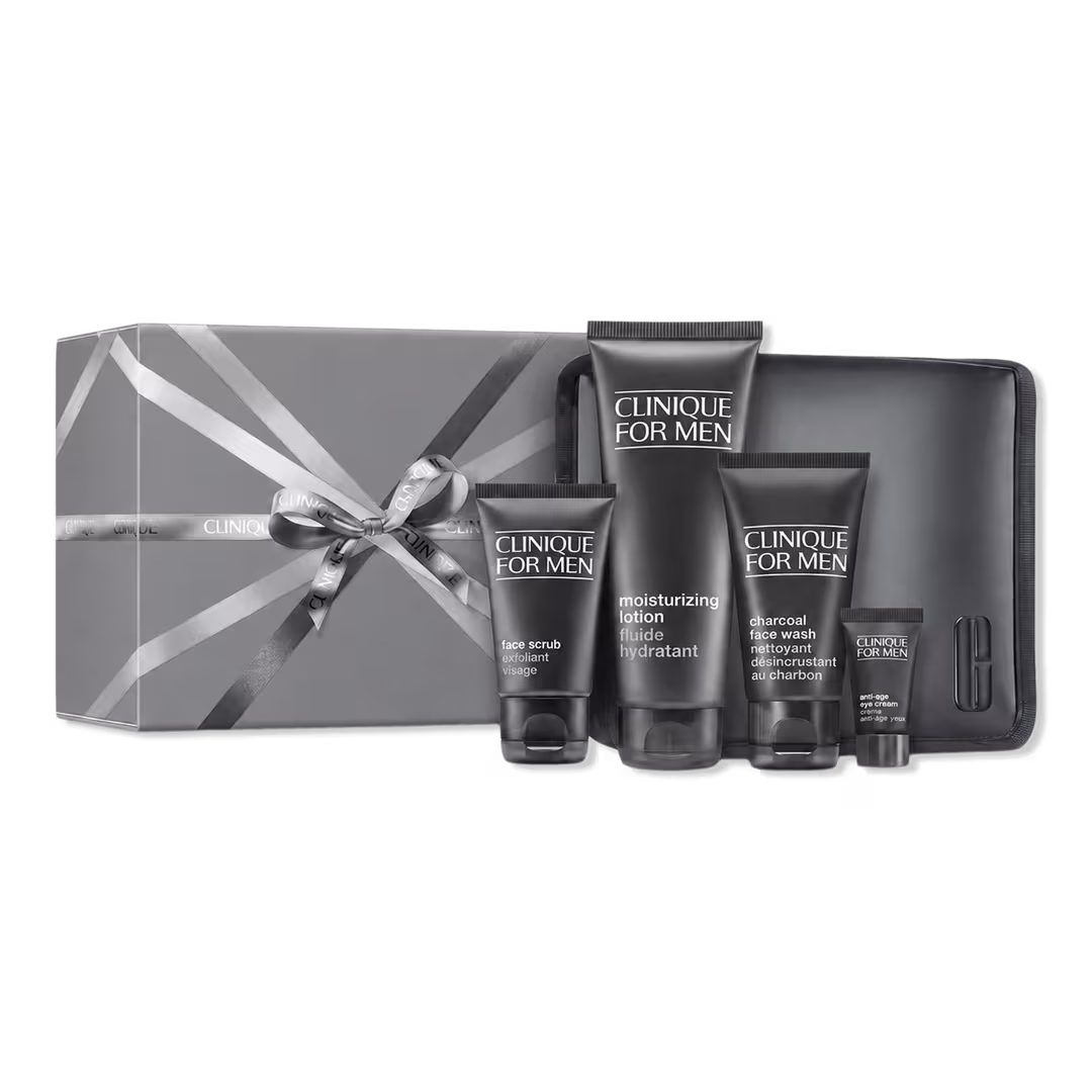 Clinique  4 Piece The Deep Clean Routine For Men: Holiday Gift Set