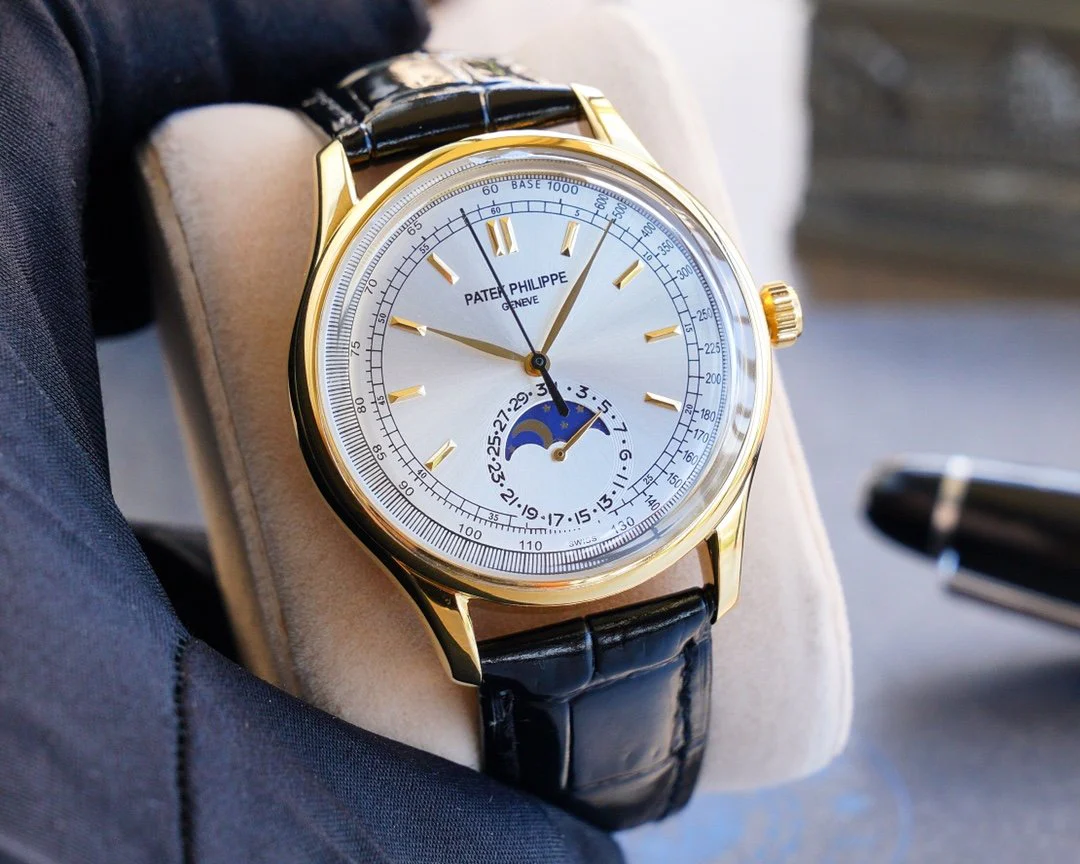 Patek Watch  CALATRAVA 40 GOLD CASE MOONPHASE
