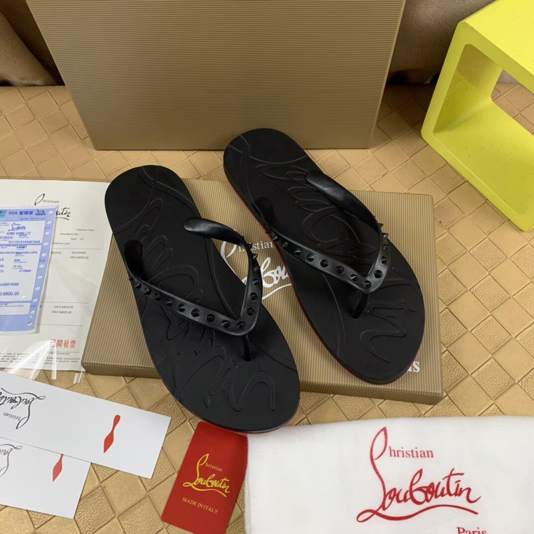 CHRISTIAN LOUBOUTIN SLIPPERS - CCSHOES