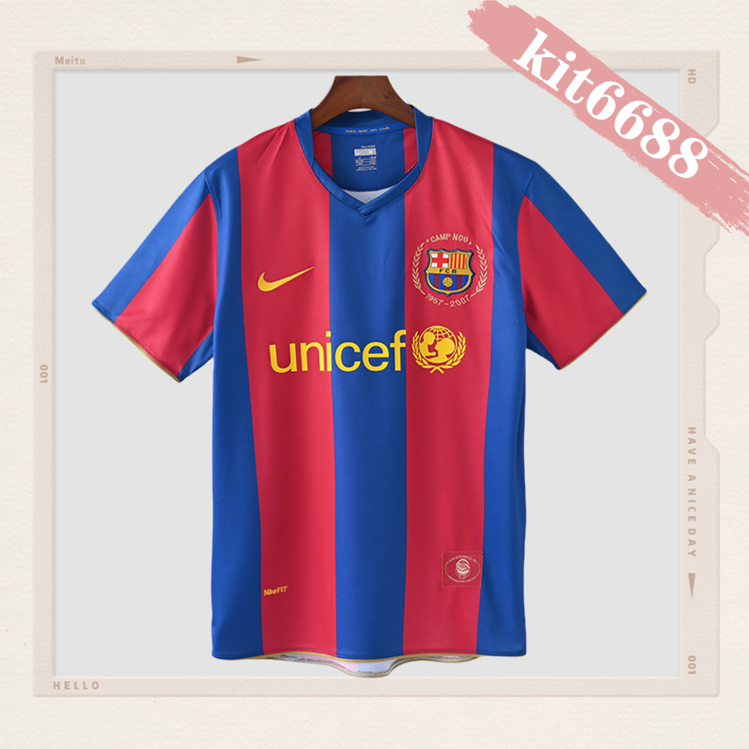 2007/2008 Barcelona Home Retro Football Shirt