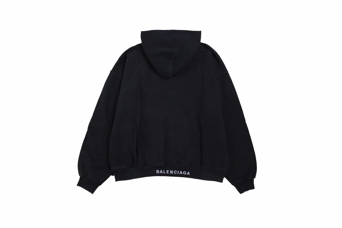 Balenciaga Black Hoodie with 