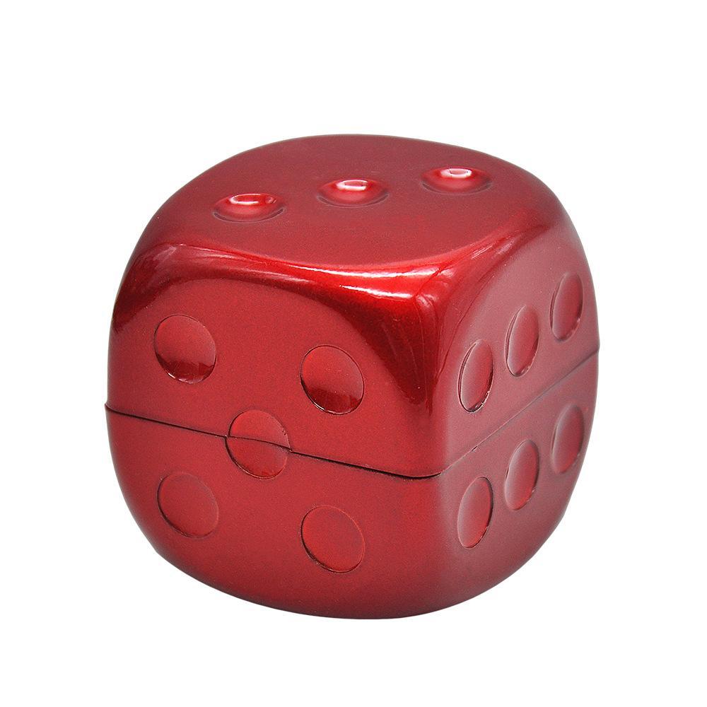 Dice Novelty Herb Grinder 2 Layer 47MM (2 Color)