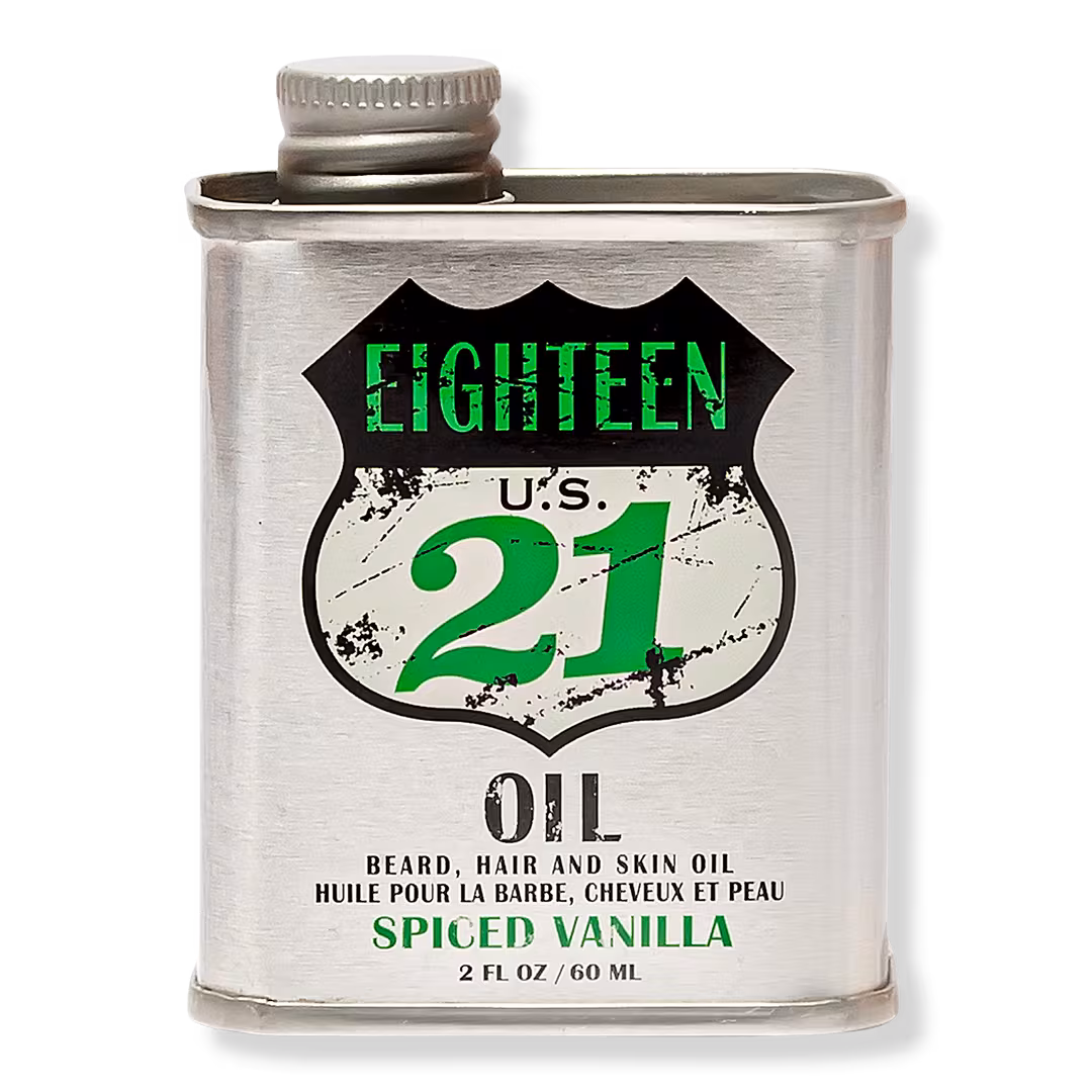 18.21 Man Made  Spiced Vanilla Lightweight, Conditioning Beard, Hair & Skin Oil