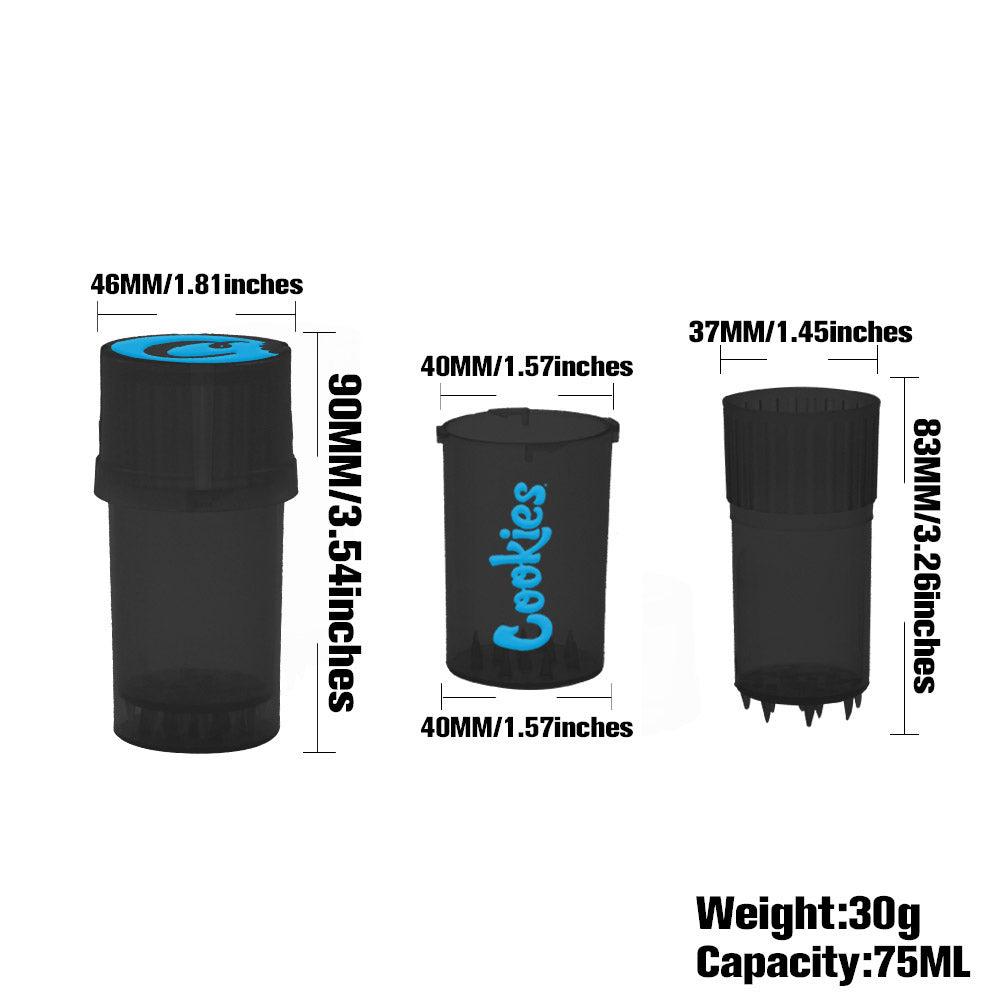 Plastic Weed Grinder Stash Jar