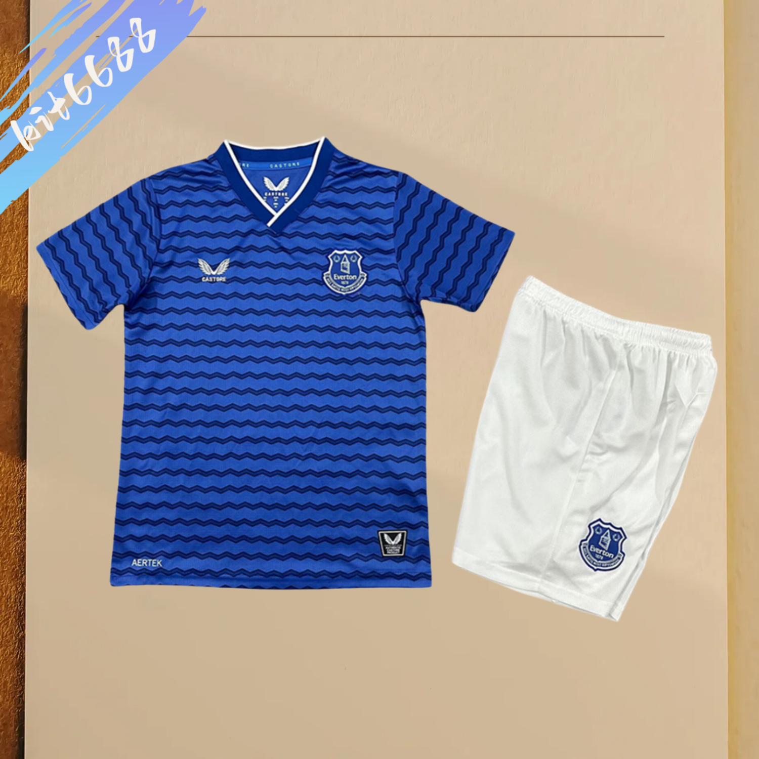 2025/2026 Everton Home Football Shirt (Kids Kit socks)