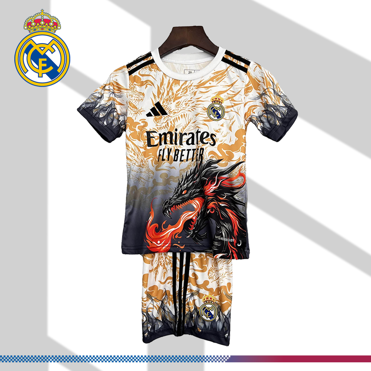 2025/2026 Real Madrid Special Edition Kids Kit (Kids Kit socks)