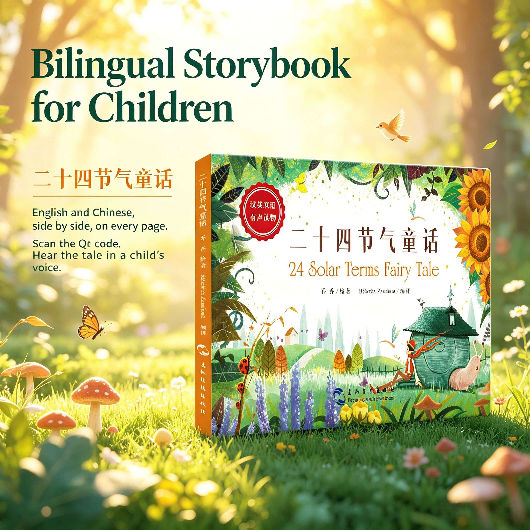 24 Solar Terms Fairy Tale: A Bilingual Journey Through Chinese Seasons (Hardcover with Audio)