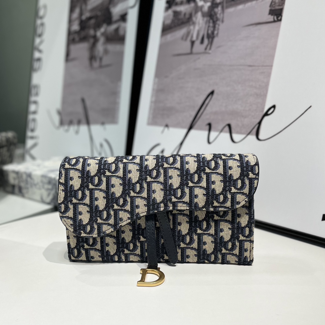 Dior Printed Canvas WOC Chain Bag