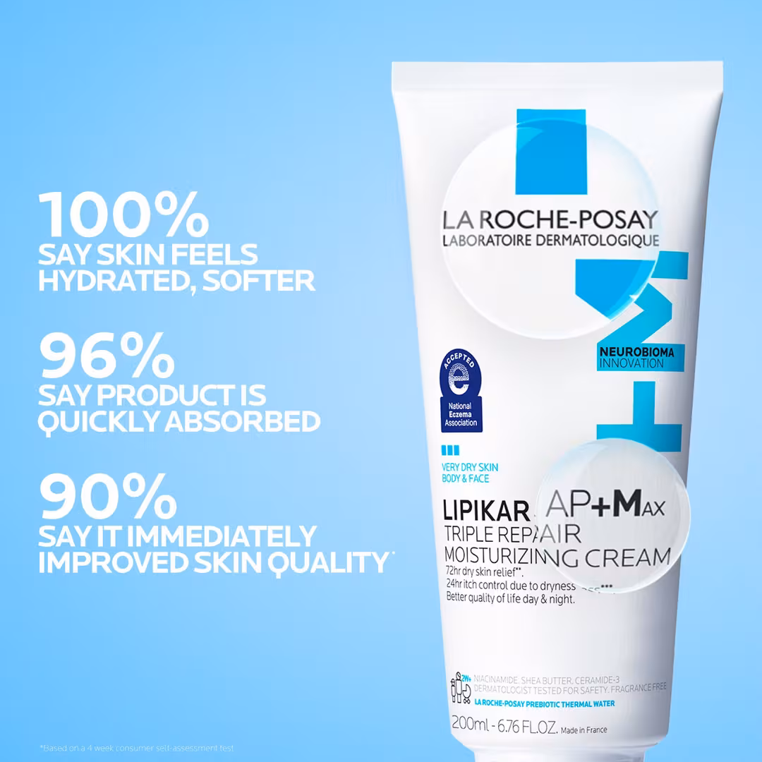 La Roche-Posay  Lipikar AP+M Triple Repair Body Moisturizing Cream for Dry Skin