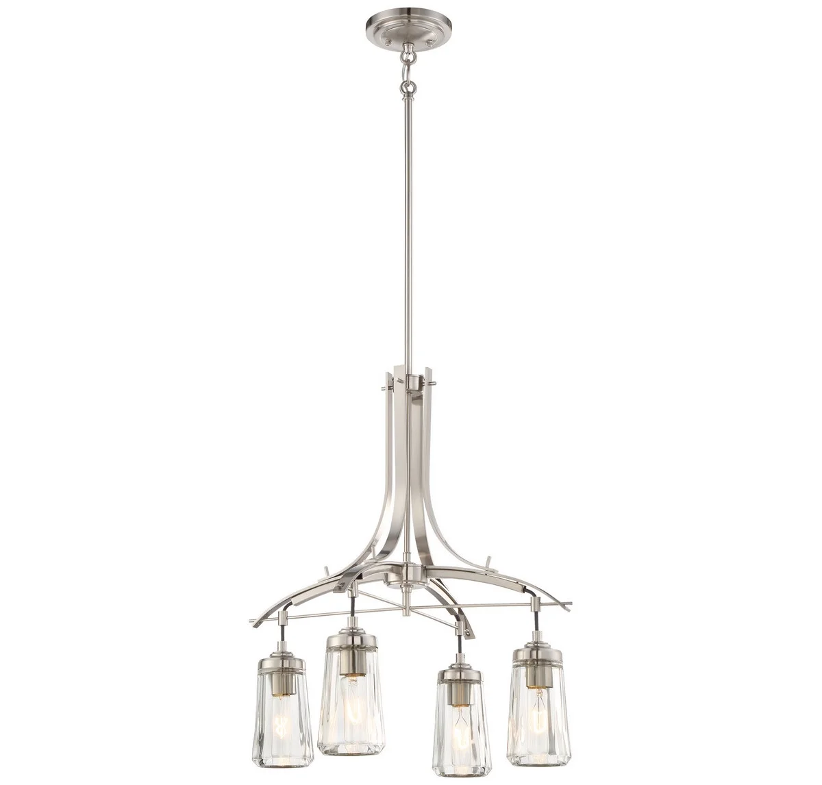 Minka Lavery - Poleis - Chandelier 4 Light Brushed Nickel in Transitional Style