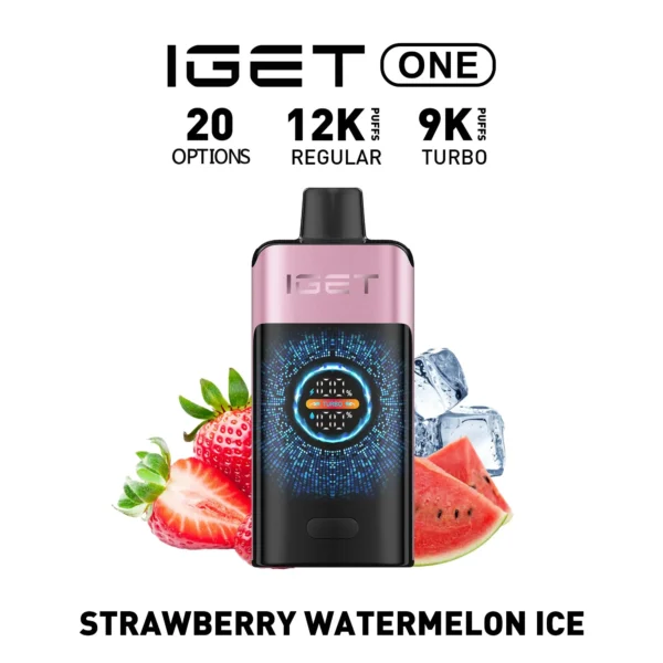 IGET ONE Vape 12000 Puffs Strawberry Watermelon Ice