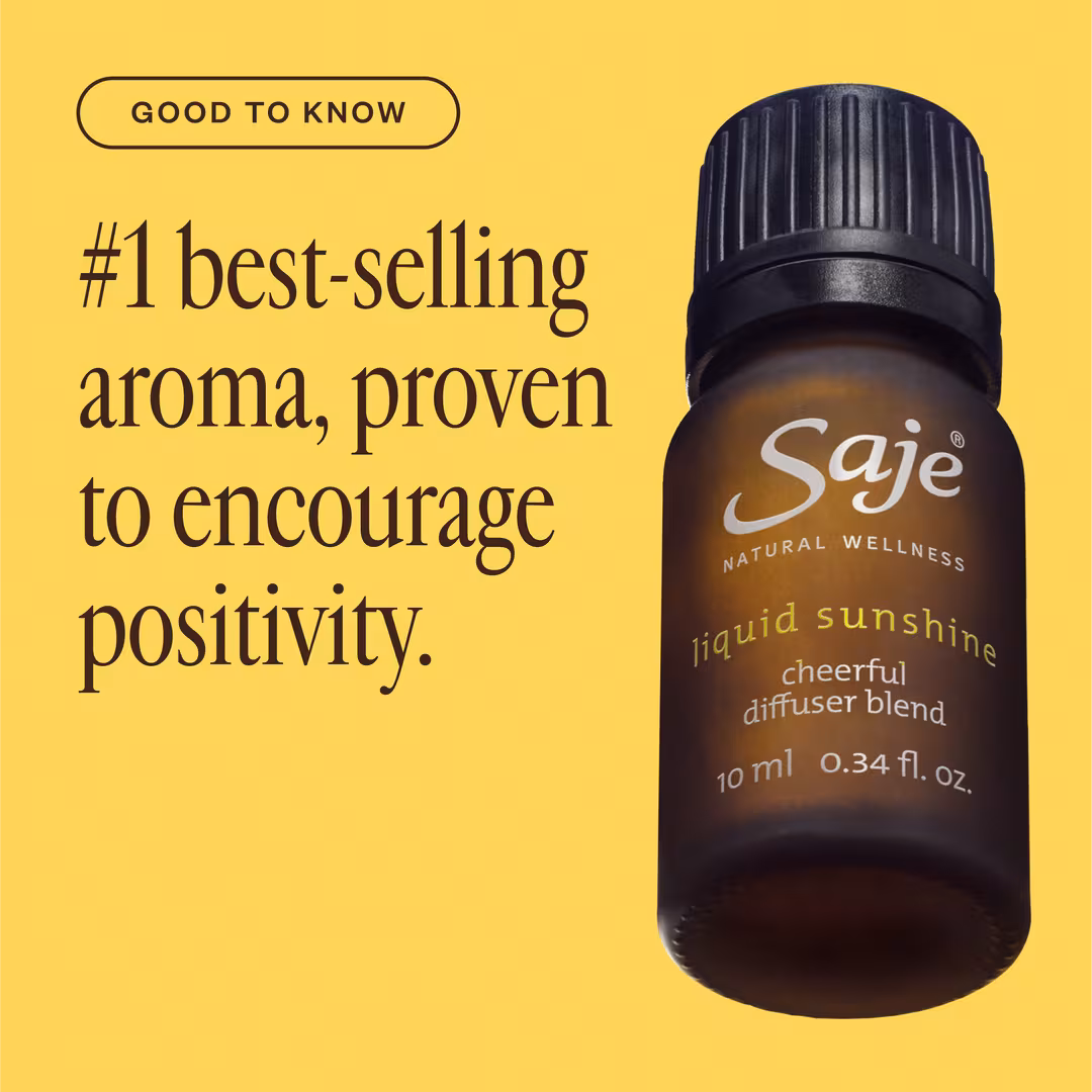 Saje Natural Wellness  Liquid Sunshine Cheerful Diffuser Blend