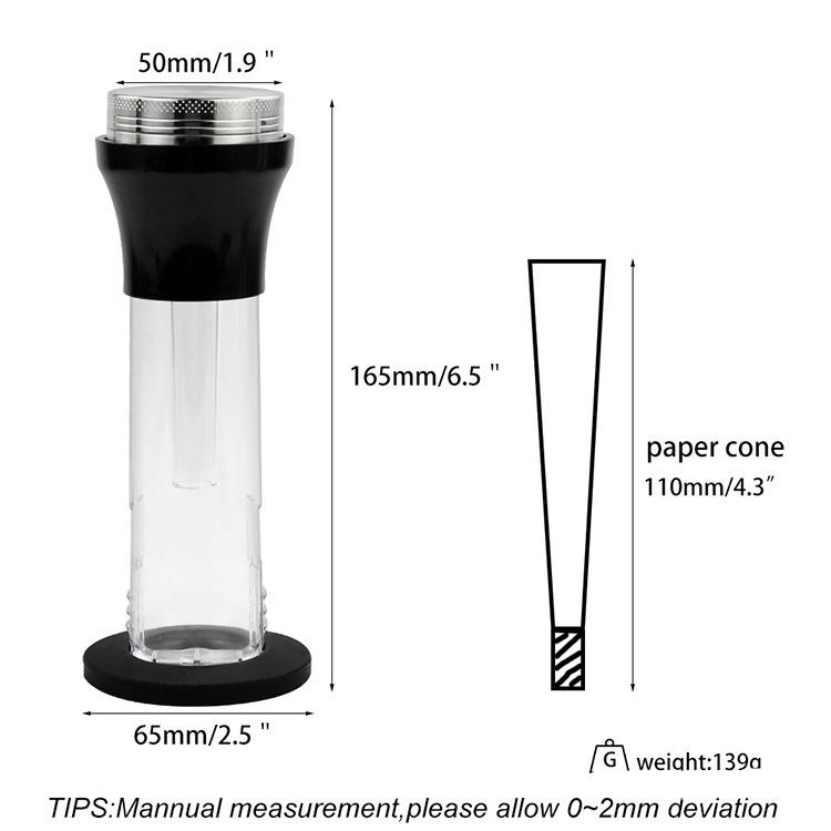 Zinc Alloy 4 Piece Cone Filler Weed Grinder