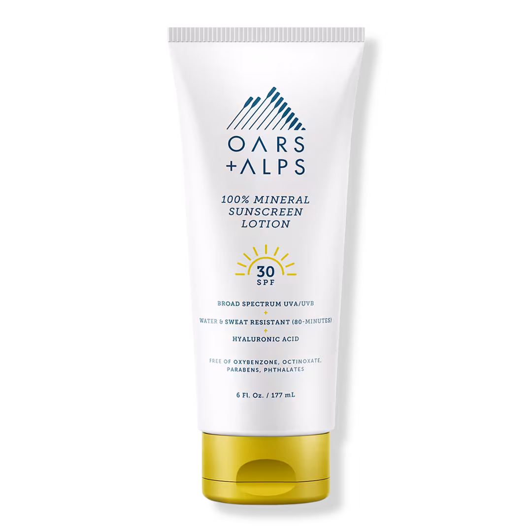 Oars + Alps  100% Mineral Sunscreen Lotion with SPF 30