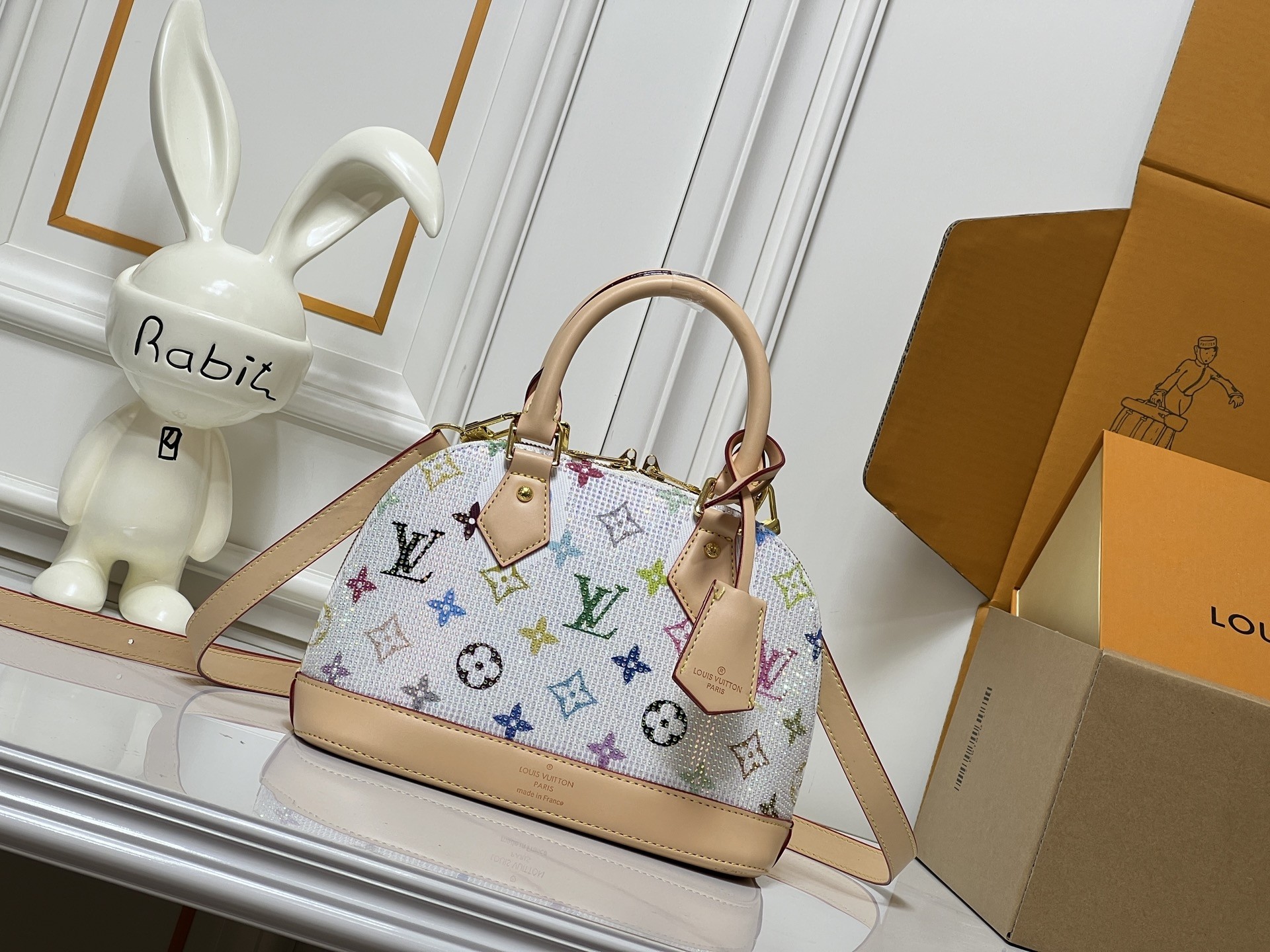 LV x TM Alma BB Shiny Handbag