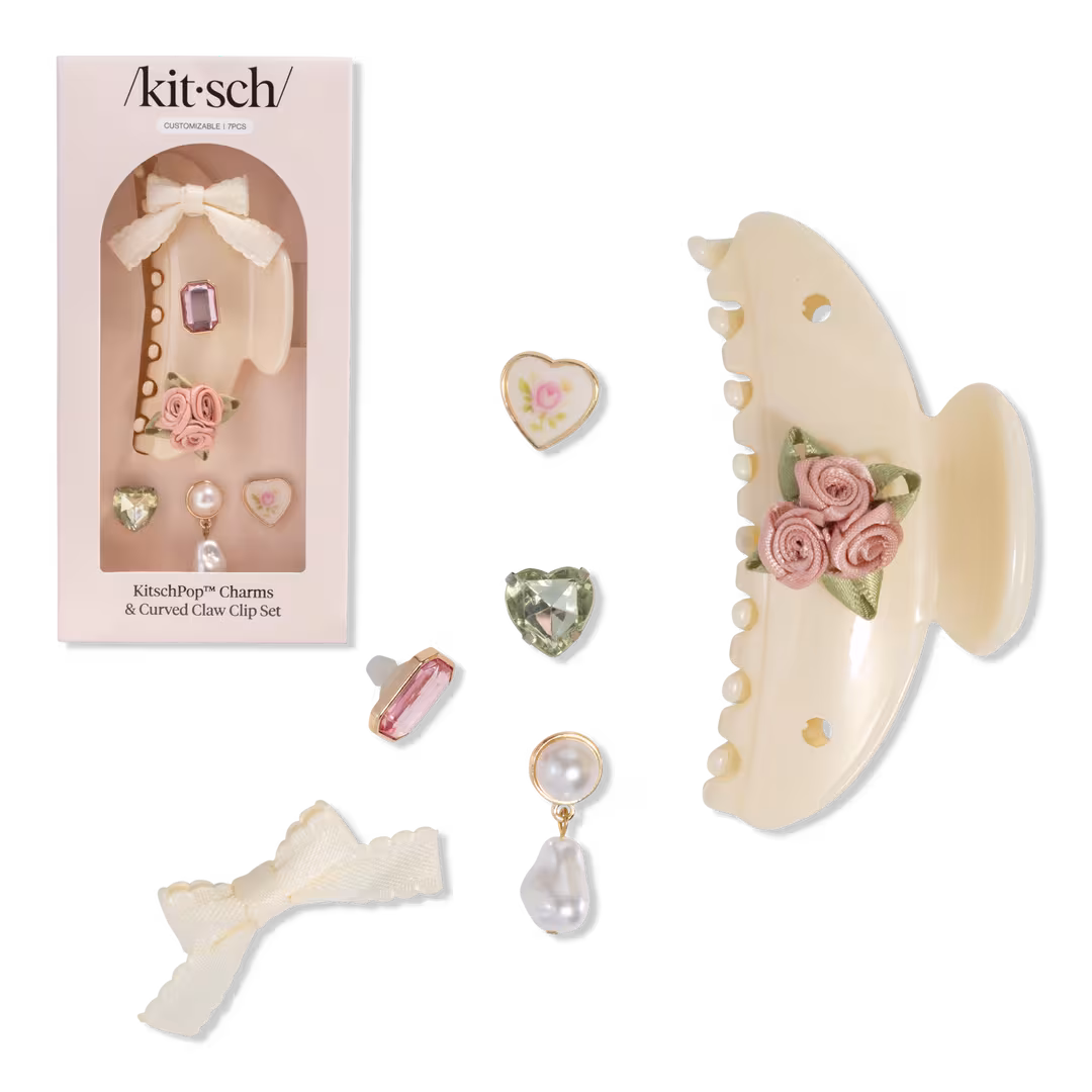 Kitsch  Kitschpop Curved Claw Clip 7 Piece Set Vintage
