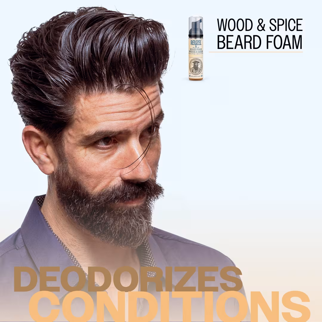 REUZEL  Beard Foam Wood & Spice Fragrance