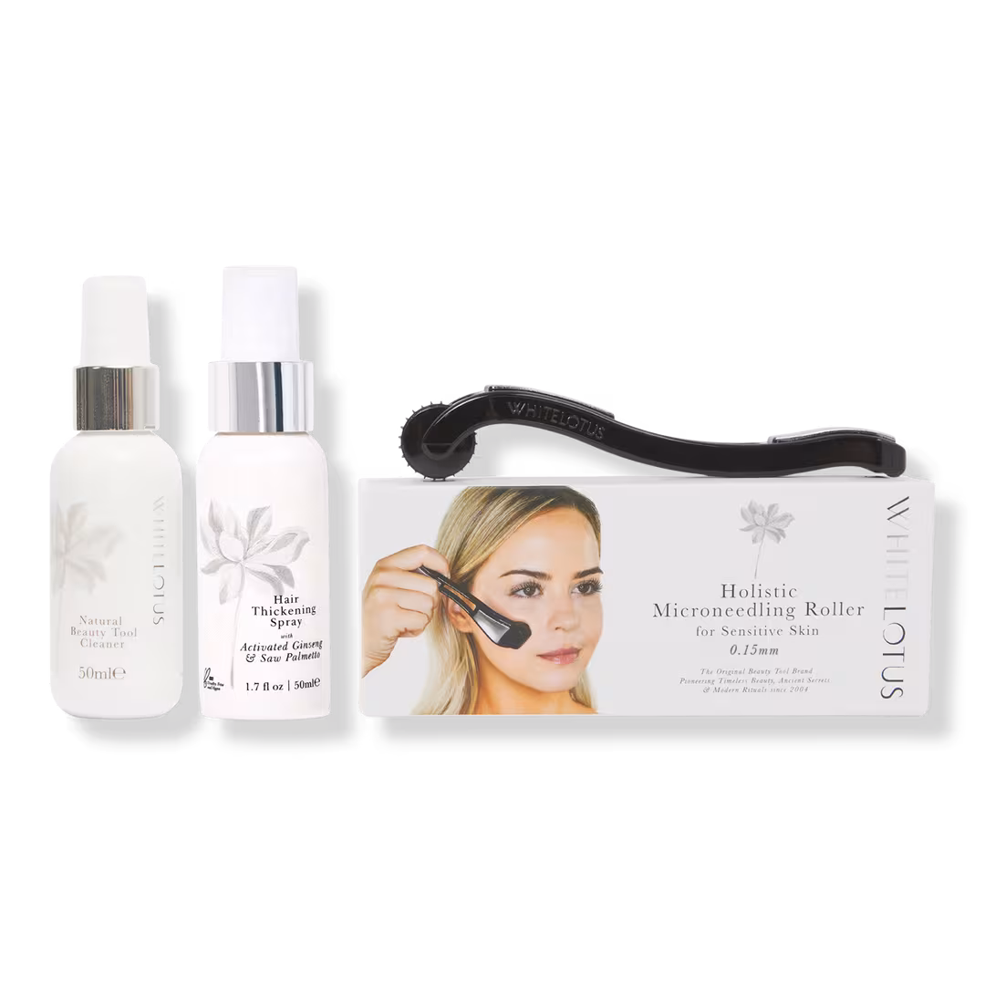 White Lotus Beauty  Holistic Dermaroller Kit For Hair