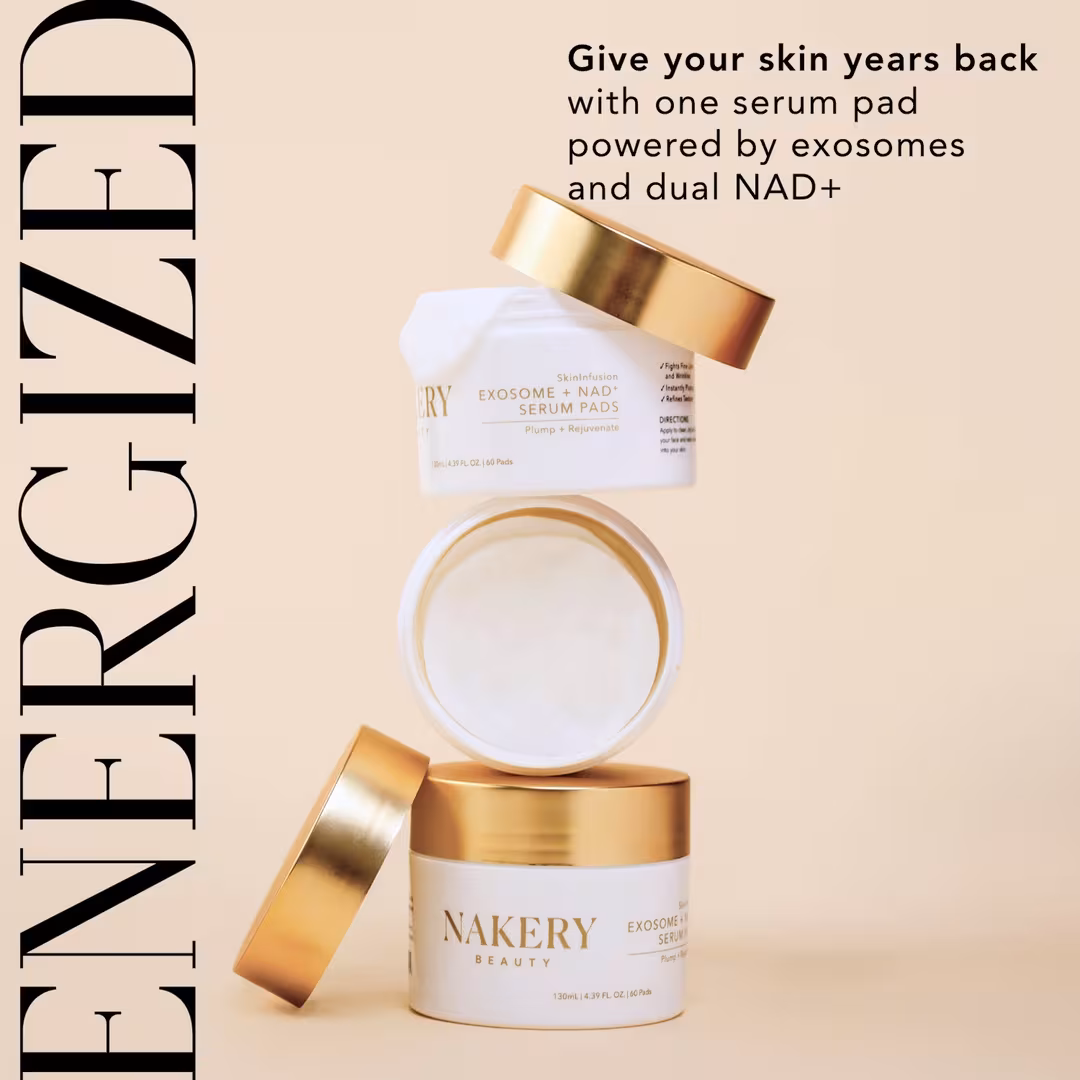 NAKERY BEAUTY  SkinInfusion Exosome & NAD+ Serum Pads