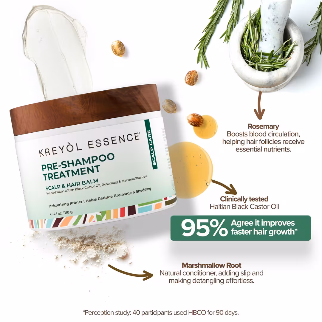 Kreyòl Essence  Scalp Care Pre-Shampoo Haitian Shea Butter Treatment