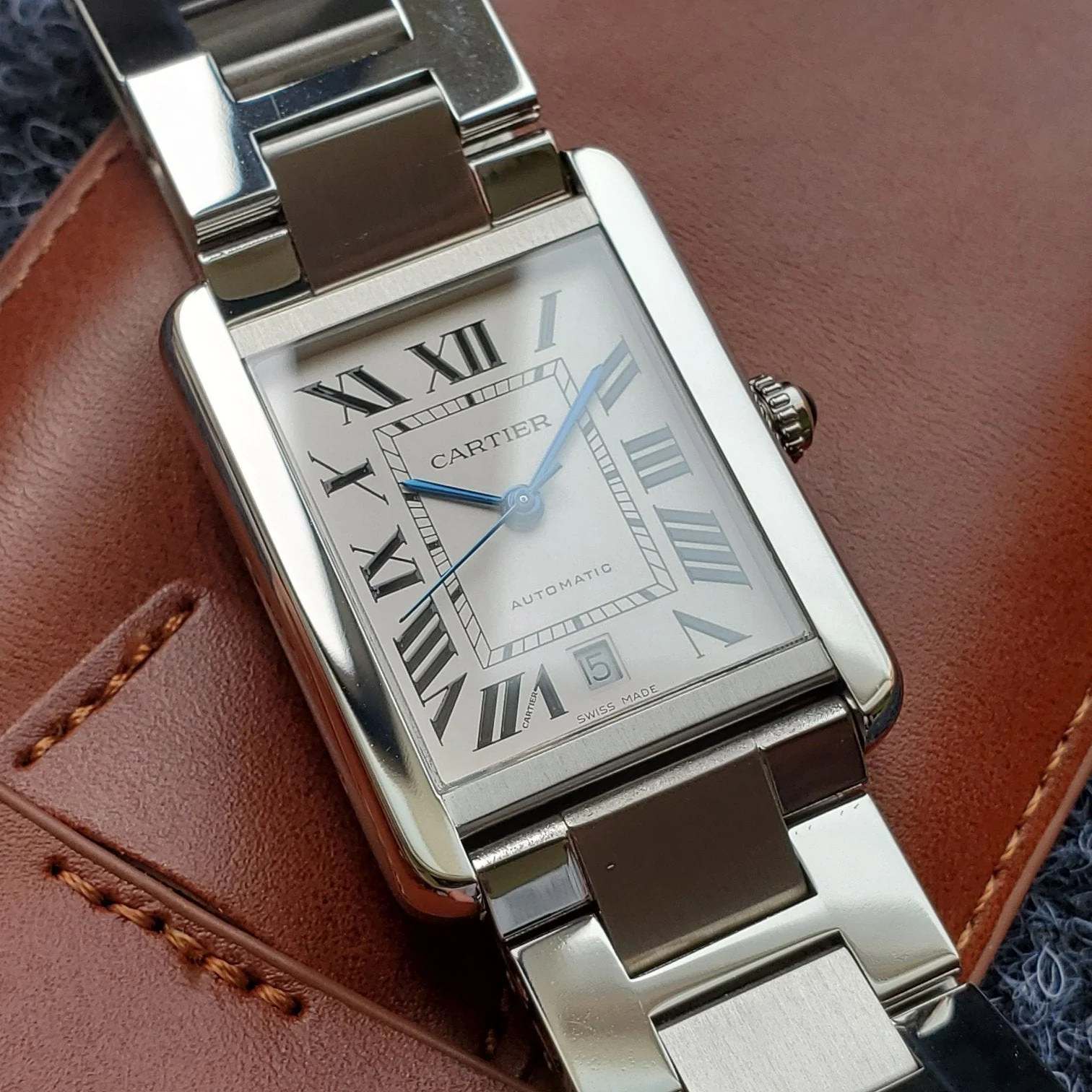 Cartier Watch TANK SOLO XI 5200028 STAINLESS STEEL WHITE DIAL