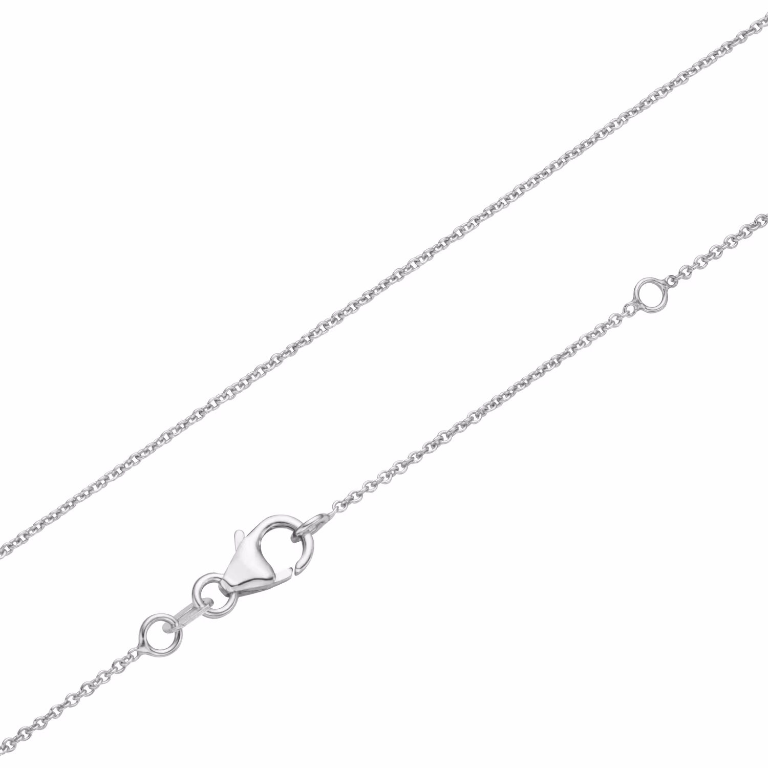 Kette Buchstabe V mit Zirkonia Steine, Silber 925