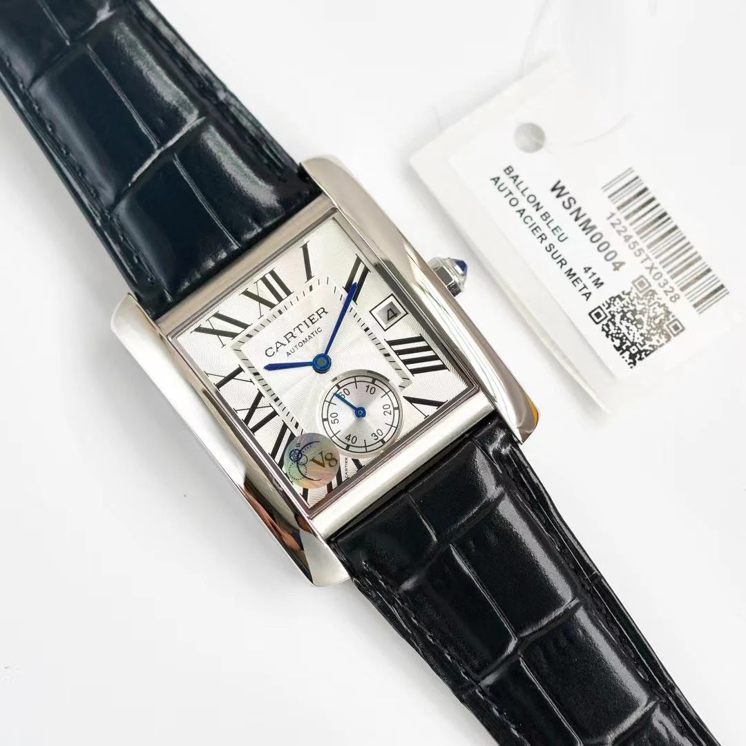 Cartier Watch TANK MC LADIES SECOND TIME WHITE DIAL