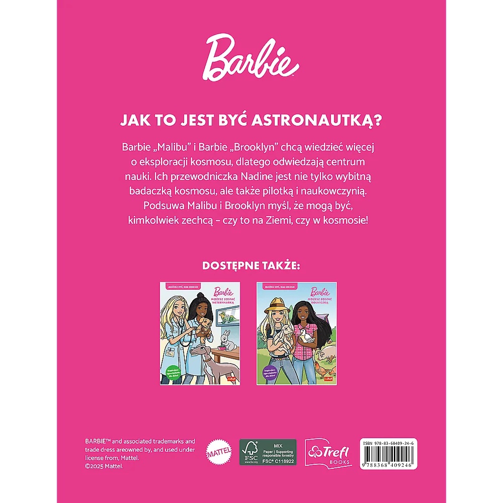 Książka Barbie, Możesz Zostać Astronautką