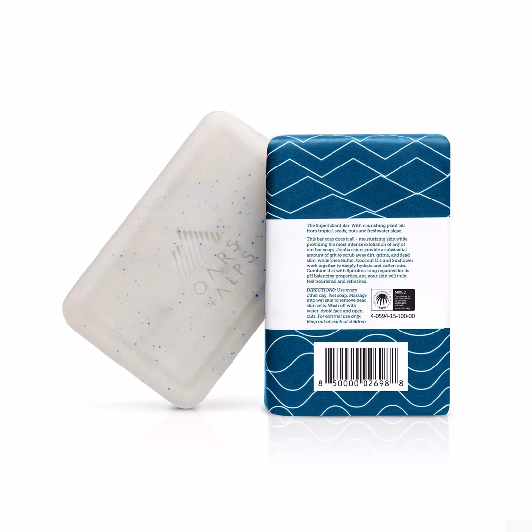 Oars + Alps  Superfoliant Bar Soap