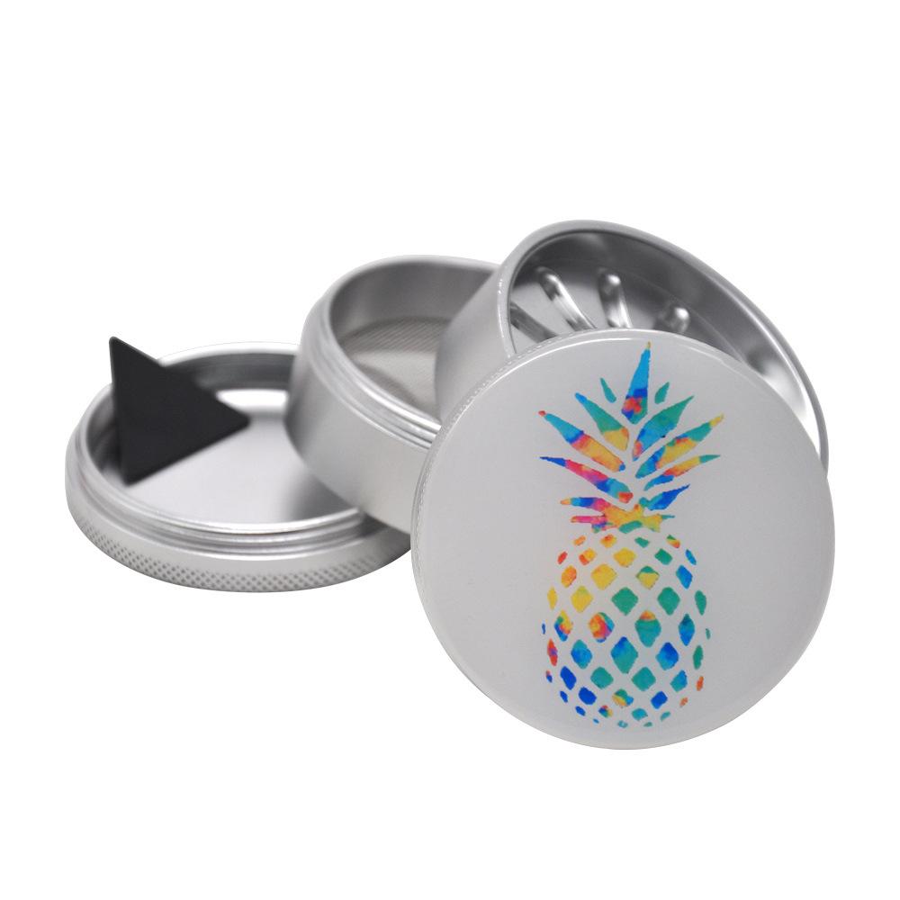 Pineapple Zinc Alloy Herb Grinder 4 Layer