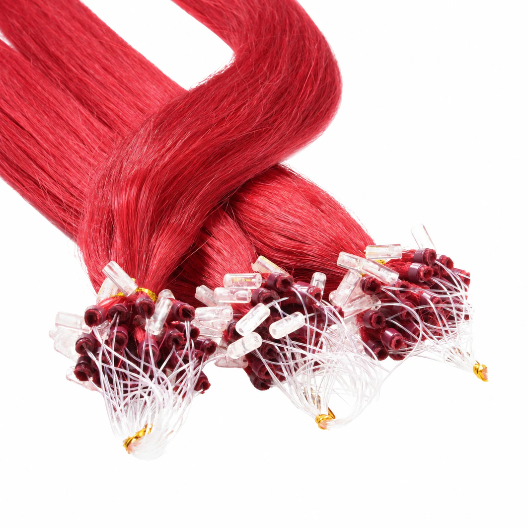 Microring Extensions Echthaar #0/44 Rot-Intensiv 1g