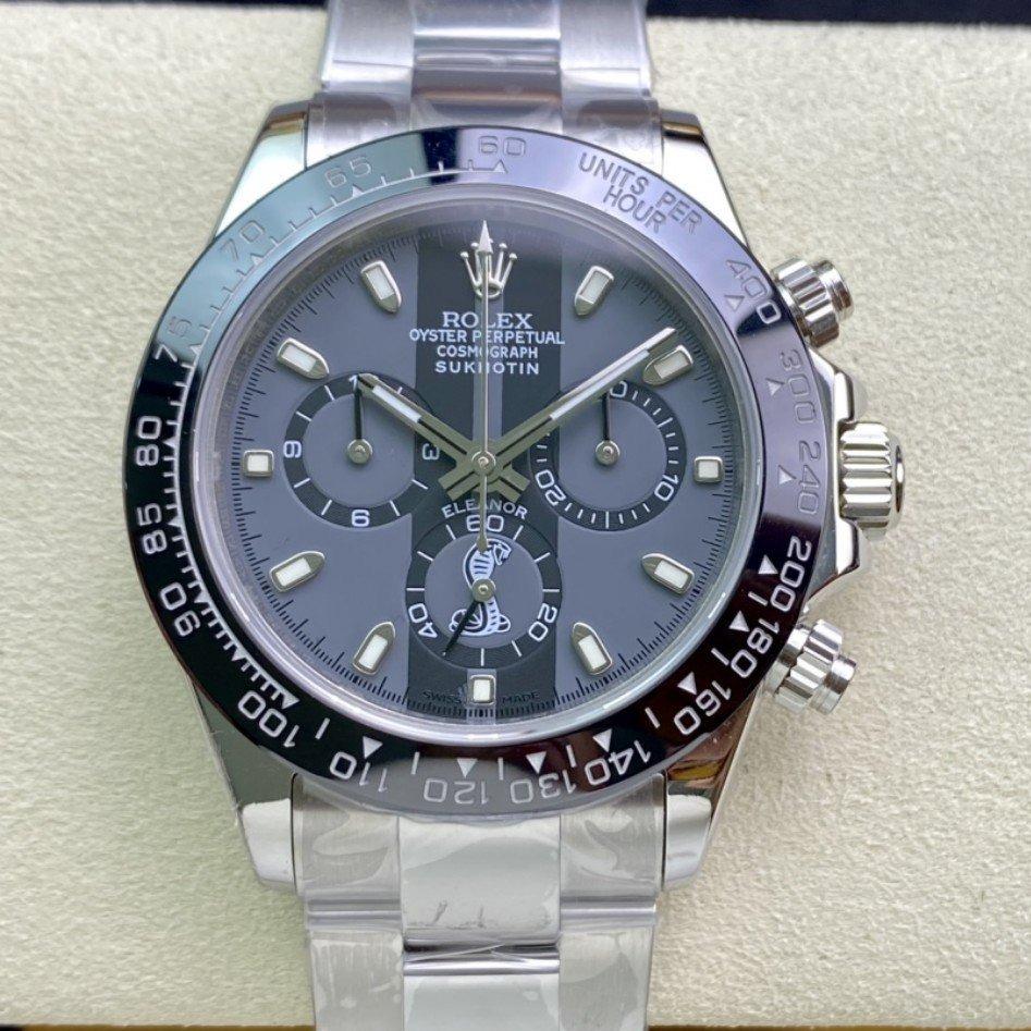 Rolex Watch DAYTONA 40 BLACK CERAMIC BEZEL CUSTOM ELEANOR DIAL