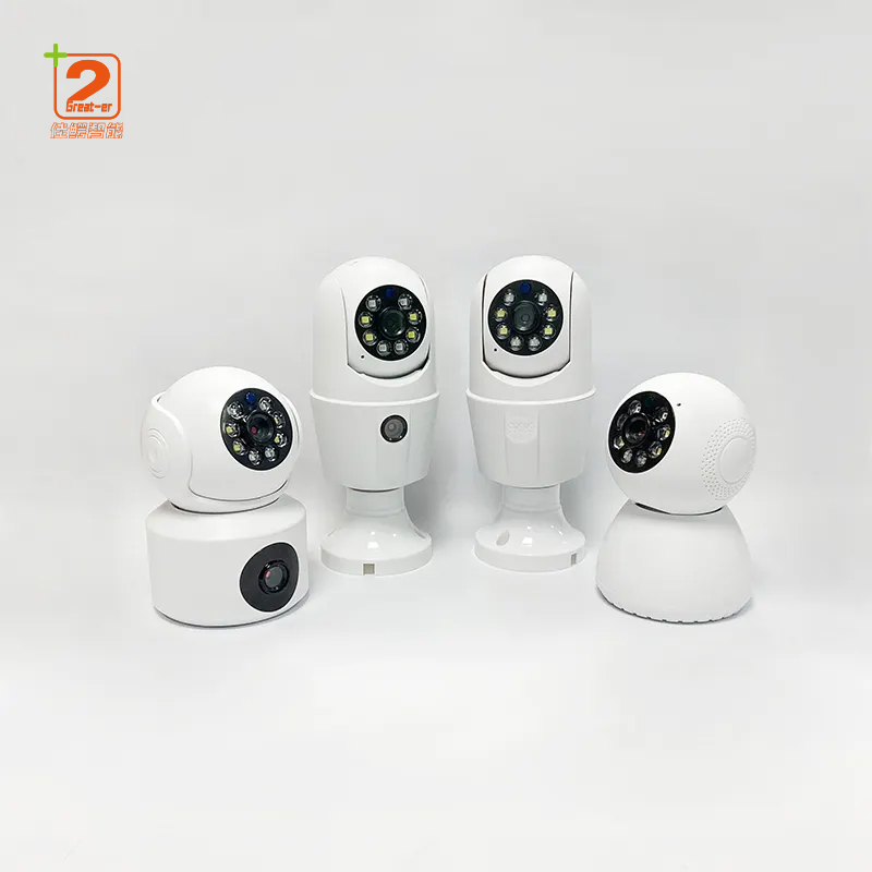 Indoor Surveillance Bulb Monitor, HD Night Vision Camera with Motion Push Notification