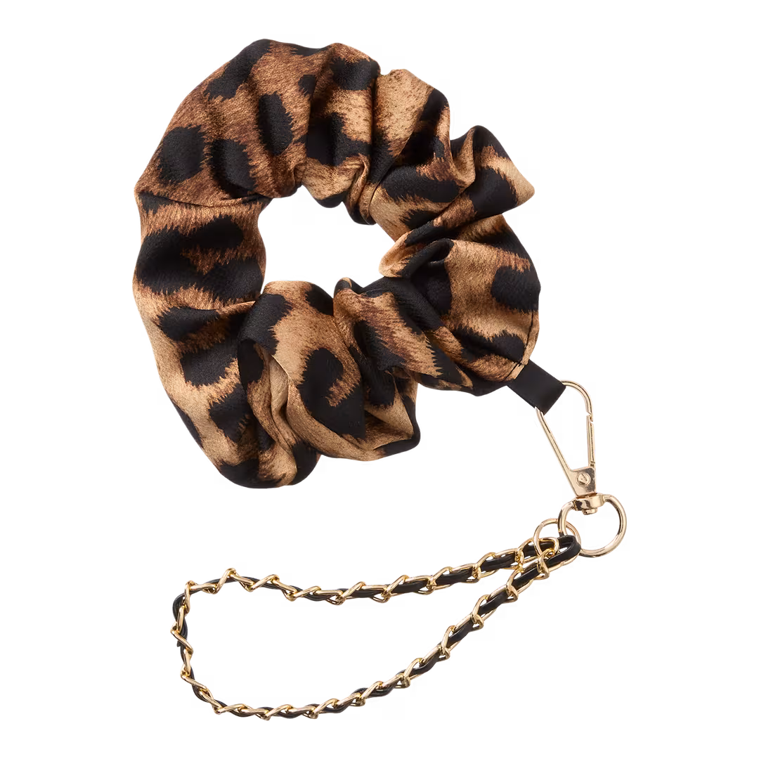Conair Accessories  Animal Scrunchie with Zipper and Chain