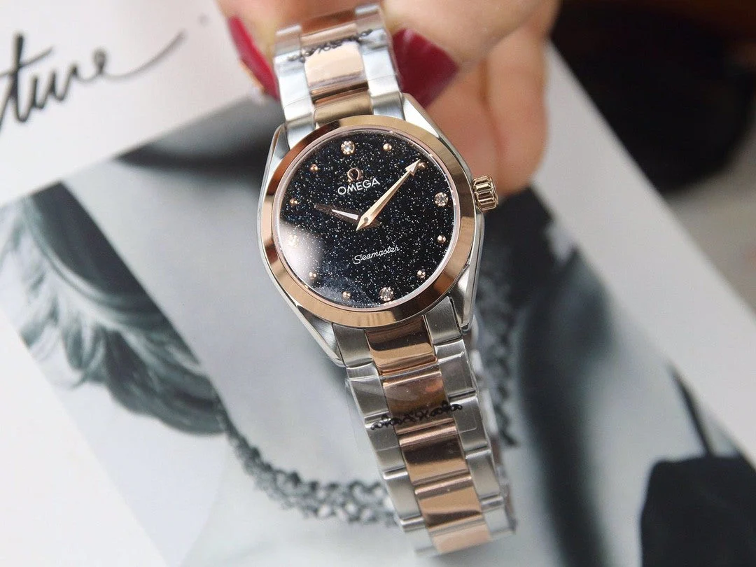 Omega Watch SEAMASTER QUARTZ 33MM TWO-TONE BLACK DIAL