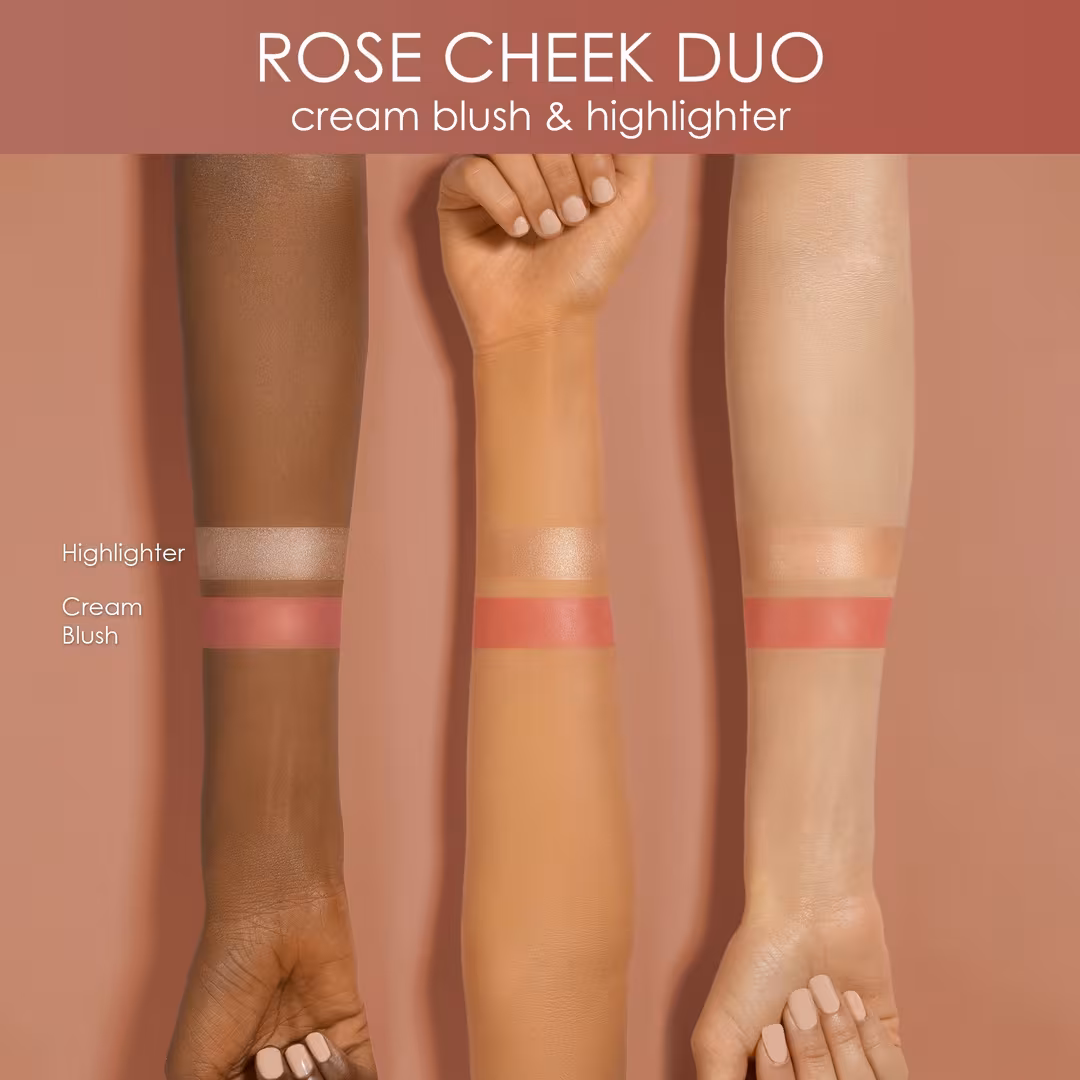 NATASHA DENONA  Rose Cheek Duo - Cream Blush and Highlighter