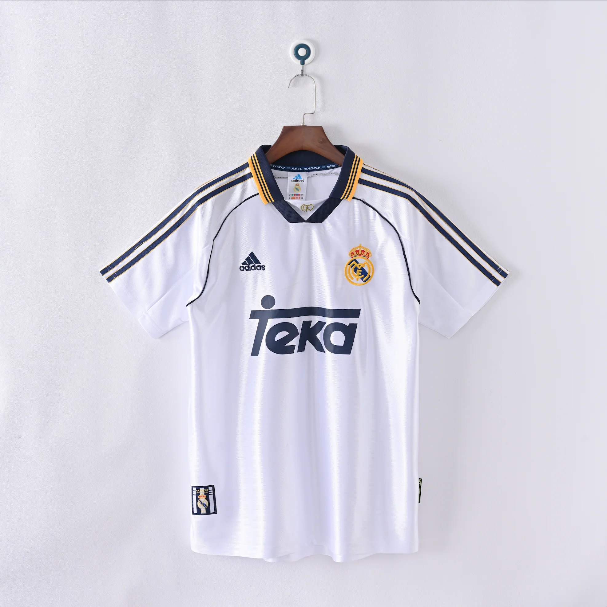 Real Madrid Retro Vintage Home Jersey Men 1998-2000