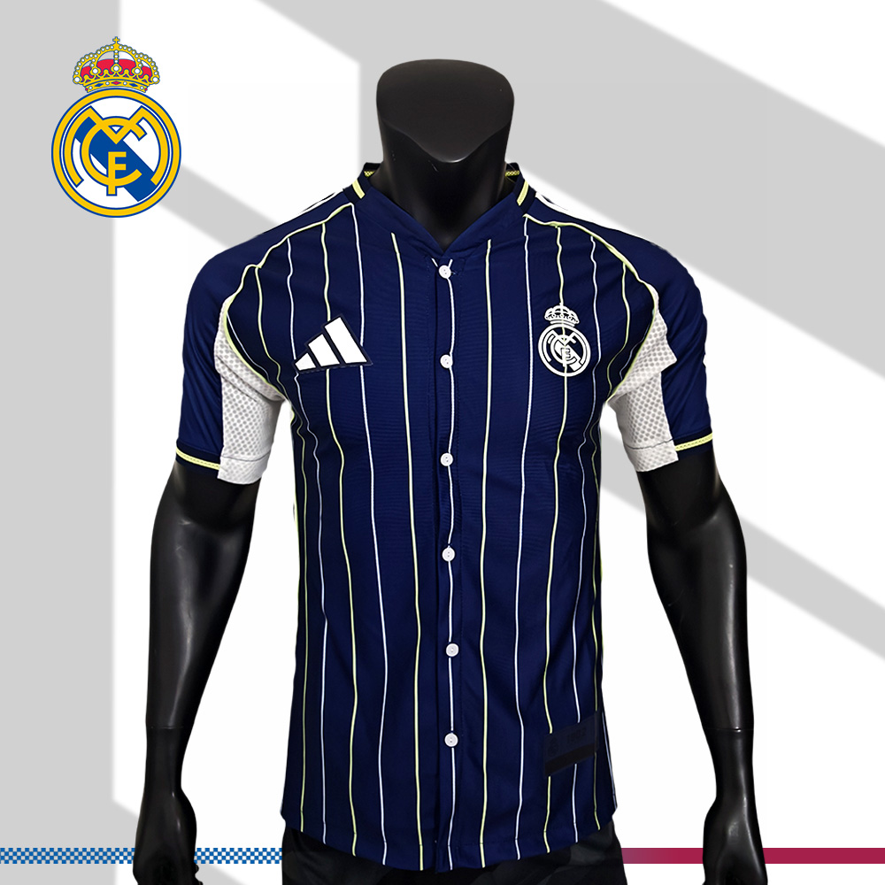 2025/2026 Real Madrid Casual Baseball Style Football Shirt (Player Edition）