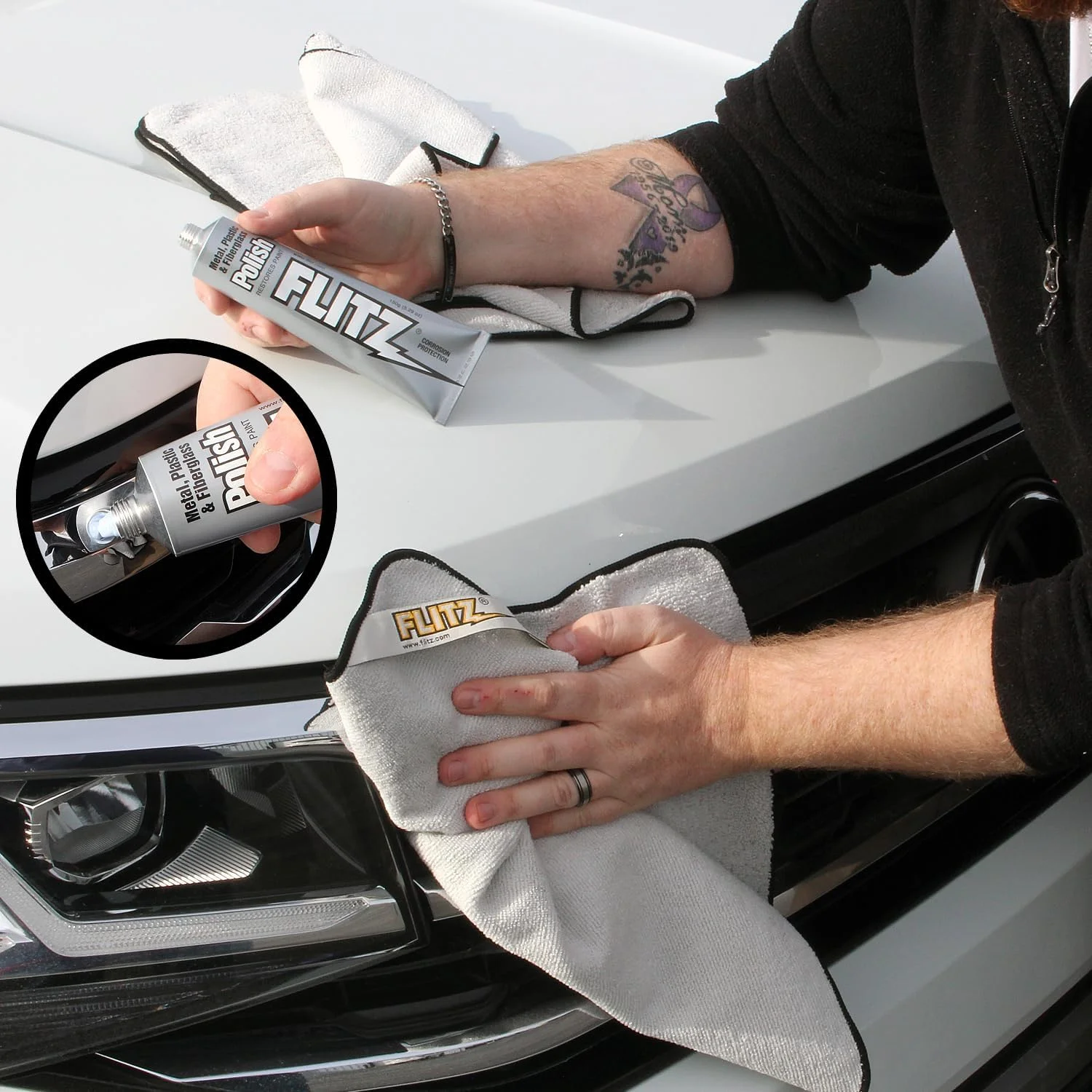 Flitz PDK 25502 Metal Polishing Kit and Car Cleaning Kit Exterior, Detailer��s Choice Bucket