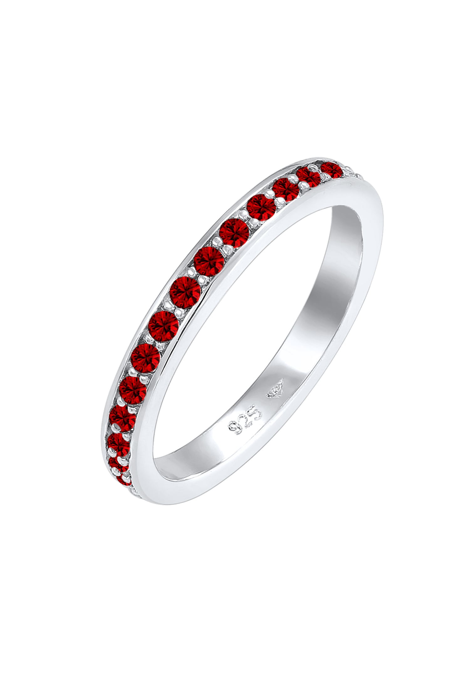 Bandring Memoire Weiß 925 Silber, mit Kristallen von Swarovski®