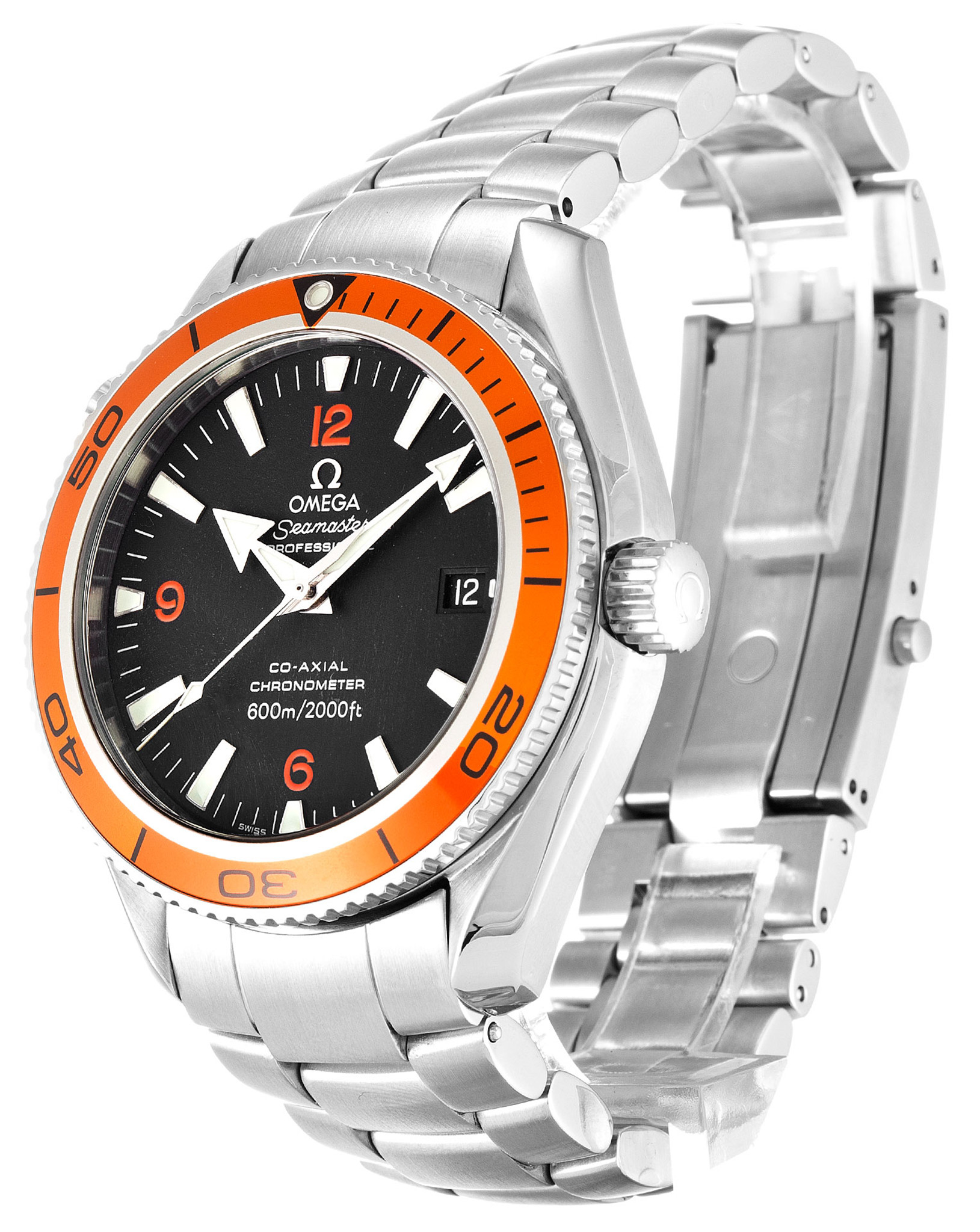 Replica Omega Planet Ocean 2908.50.00 Black Dial Stainless Steel Strap 45MM