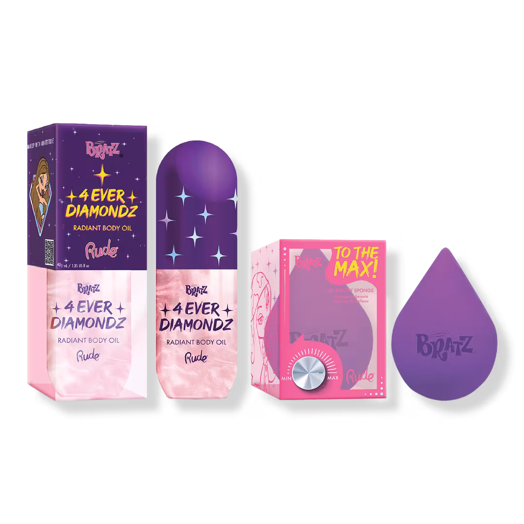 Rude  Bratz 4 Ever Diamondz Radiant Body Oil - Gold Set