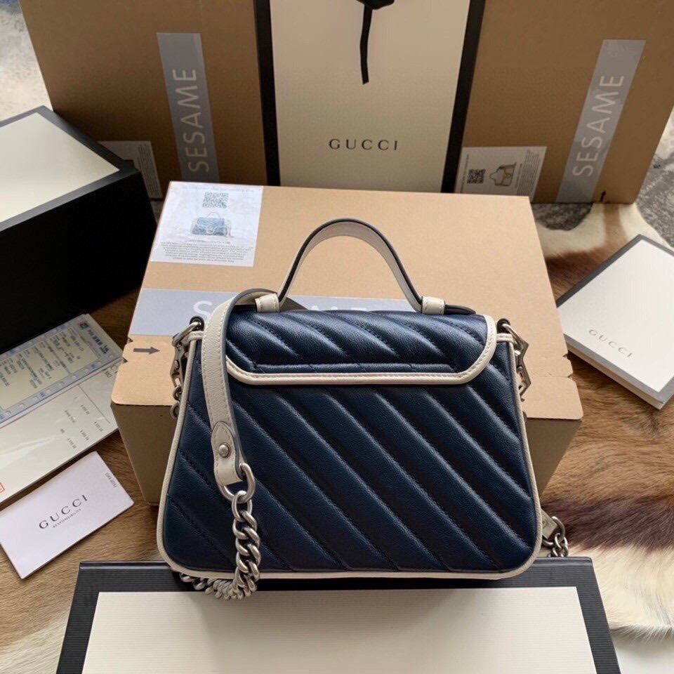 Gucci GG Marmont mini top handle bag 583571