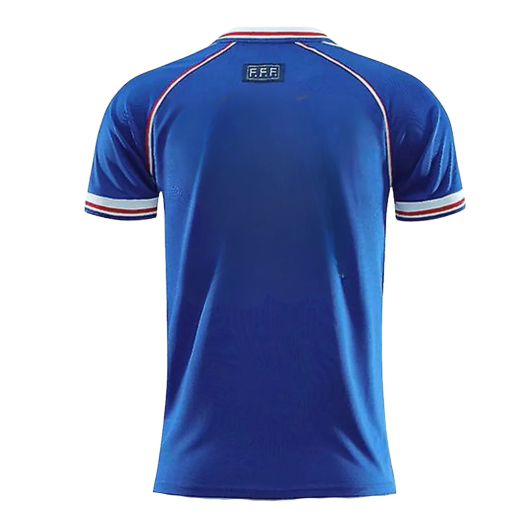 Kids Retro France Home Soccer Jersey 1998