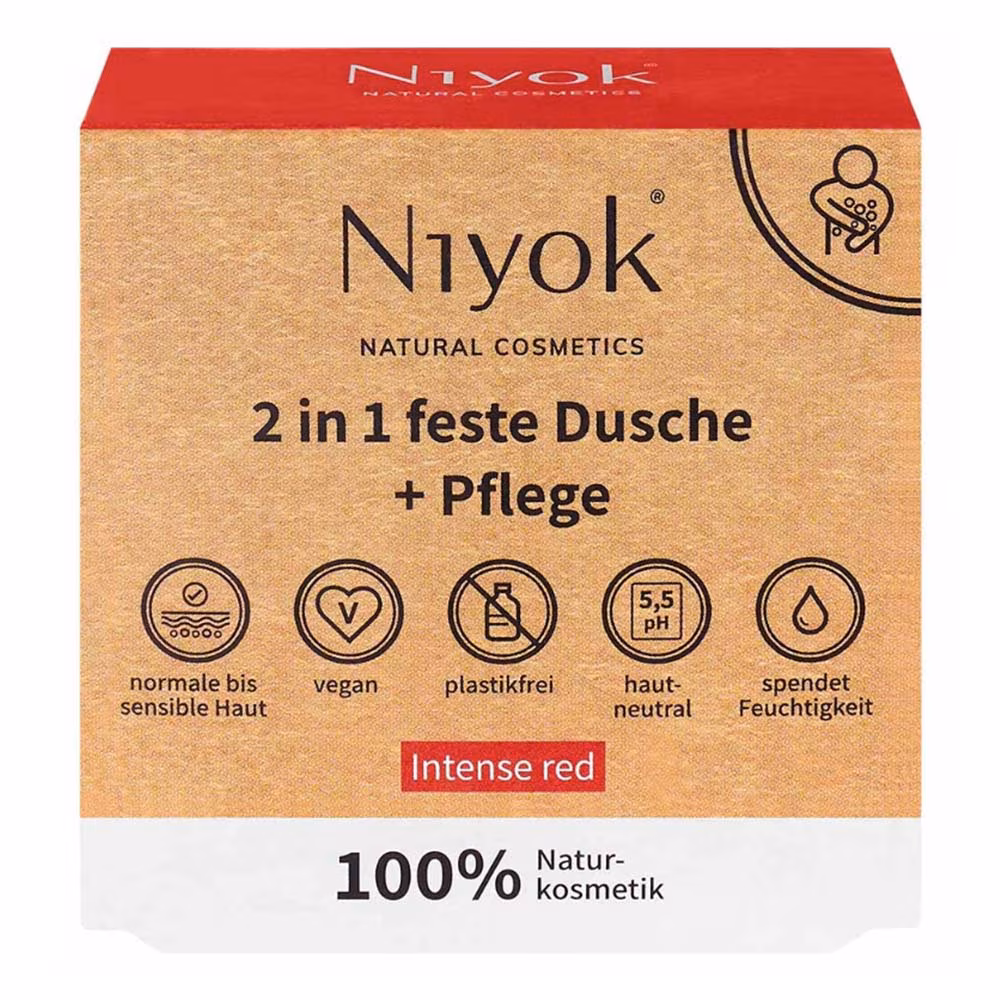 2in1 feste Dusche+Pflege - Intense red